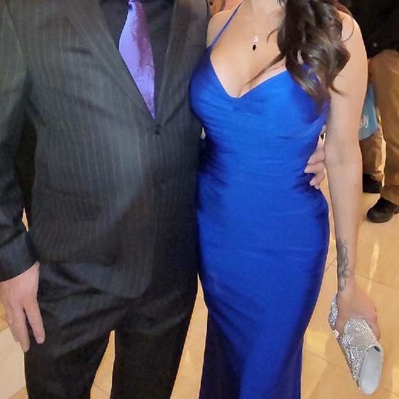 La Femme blue formal dress size 2 - Picture 4 of 6